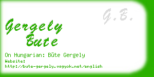 gergely bute business card
