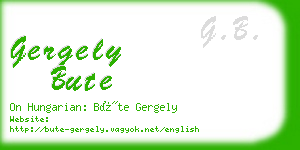 gergely bute business card